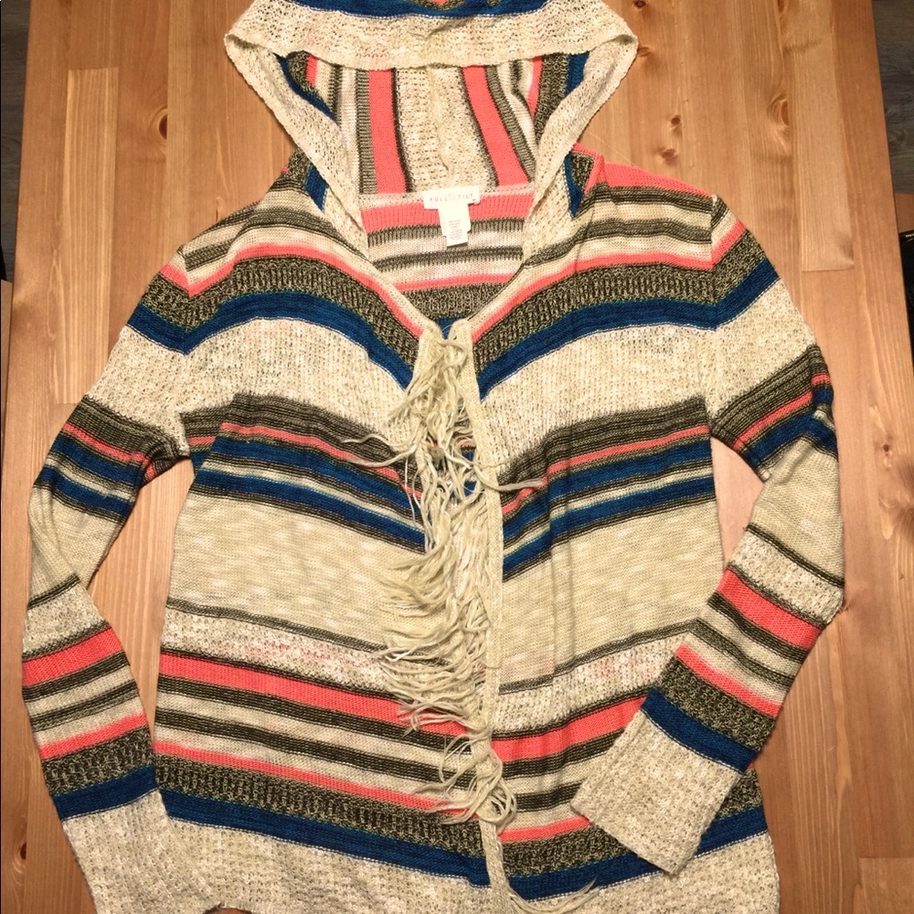 Stripped Cardigan